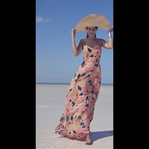 Brand new chiffon maxi dress in colorful print